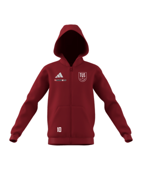 adidas Entrada 26 Kapuzenjacke Kids Rot