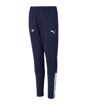 PUMA teamLIGA Trainingshose Kids Blau Weiss F06