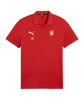 PUMA teamGOAL Casuals Poloshirt Rot F01