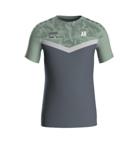 JAKO Iconic T-Shirt Grau Grün F852
