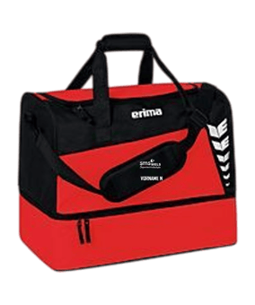 Erima Six Wings Sporttasche mit Bodenfach Gr.S Rot