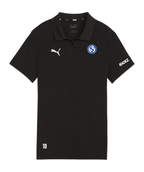 PUMA teamGOAL Casuals Poloshirt Damen Schwarz F03