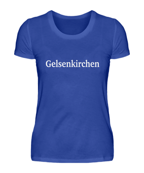 Damen T-Shirt "Gelsenkirchen" Blau - blau