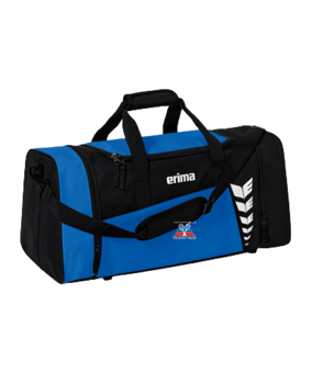 Erima Six Wings Sporttasche Gr. L Royal Schwarz