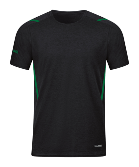 JAKO Challenge Freizeit T-Shirt Grün F503 - schwarz