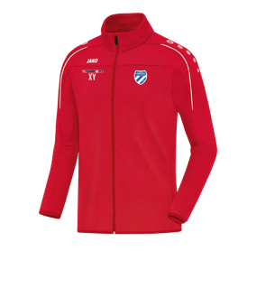 JAKO Classico Trainingsjacke Rot Weiss F01