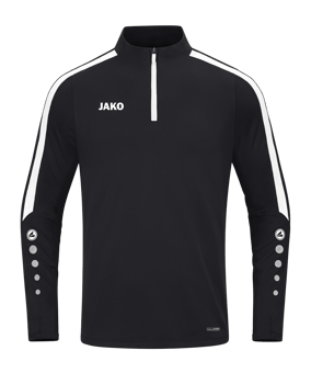 JAKO Power Sweatshirt Schwarz Weiss F800 - schwarz