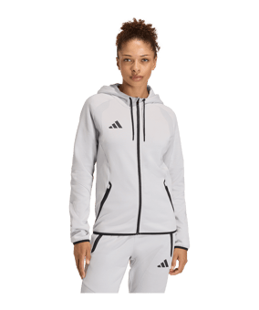 adidas Tiro Travel Hoody Damen Grau - grau