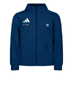 adidas Entrada 26 Regenjacke Dunkelblau