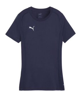PUMA teamFINAL Casuals T-Shirt Damen Blau F06 - dunkelblau