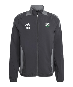 adidas Tiro 24 Competition Präsentationsjacke Schwarz Grau