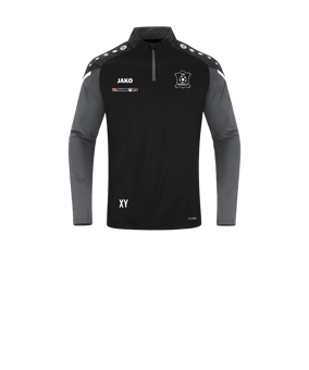 JAKO Performance Ziptop Kids Schwarz Grau F804