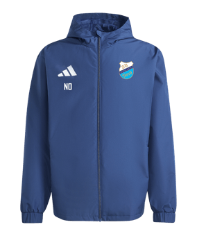 adidas Entrada 26 Regenjacke Dunkelblau