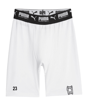 PUMA Hoops Team Short Tight Weiss F02