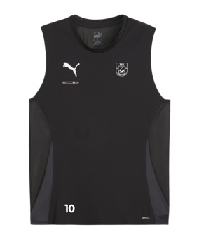 PUMA teamGOAL Tanktop Schwarz Weiss F03