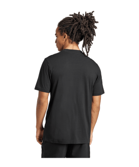 adidas Essentials Small Logo Single Jersey T-Shirt Schwarz - schwarz