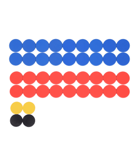 Cawila Premium Magnet Set 30mm Rot Blau - rot