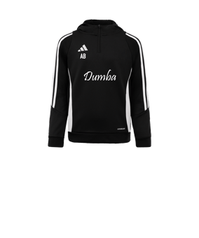 adidas Tiro 24 Hoody Kids Schwarz Weiss