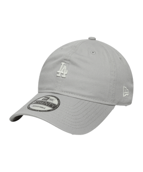 New Era MLB Los Angeles Dodgers Mini Logo Washed 9Twenty Cap Grau - grau