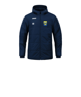 JAKO Team Coach Kapuzenjacke Kids Blau F900