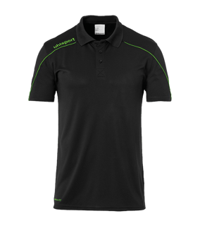 uhlsport Stream 22 Poloshirt Schwarz Grün F24 - schwarz