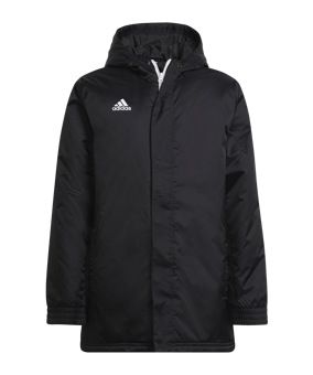 adidas Entrada 22 Stadium Winterjacke Kids Schwarz - schwarz