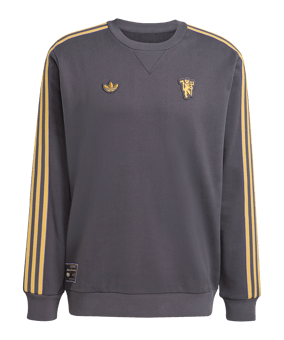 adidas Manchester United Icon Sweatshirt Schwarz - schwarz