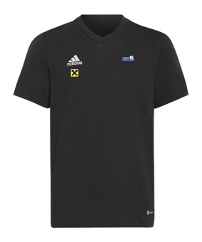 adidas Entrada 22 T-Shirt Kids Schwarz