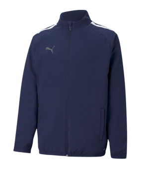 PUMA teamLIGA Sideline Jacke Kids Blau Weiss F06 - blau