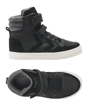 Hummel Stadil Winter High Sneaker Kids Schwarz F2001 - schwarz
