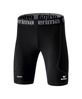 Erima Elemental Tight kurz Schwarz