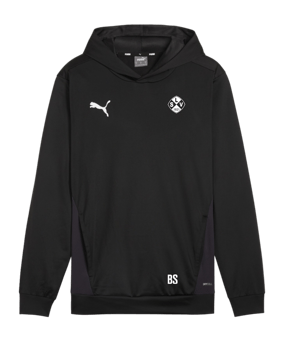 PUMA teamGOAL Hoody Schwarz Weiss Grau F03