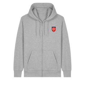 11tsmerch Merch Connector 2.0 Zip Sweatjacke Heather  Grau | #justlogo4c