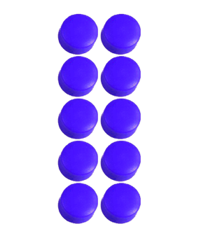 Cawila PRO Rundmagnet 10er Set 10mm Blau - blau