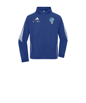 Veste coupe-vent adidas Tiro 24 enfants bleu blanc 