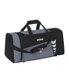 Erima Six Wings Sporttasche Gr. L Grau Schwarz 