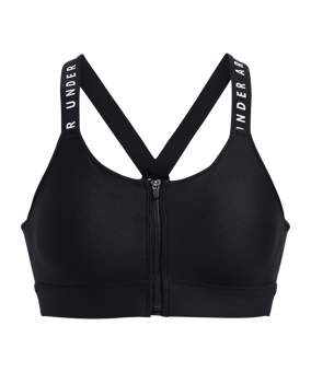 Under Armour Zip Sport-BH Damen Schwarz F001