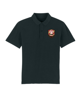 11ts Academy Poloshirt Brustlogo Schwarz - schwarz