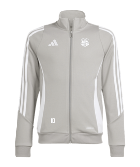 adidas Tiro 24 Trainingsjacke Kids Grau Weiss