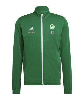 adidas Entrada 22 TK Trainingsjacke Grün Weiss