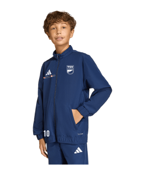 adidas Entrada 26 Präsentationsjacke Kids Dunkelblau