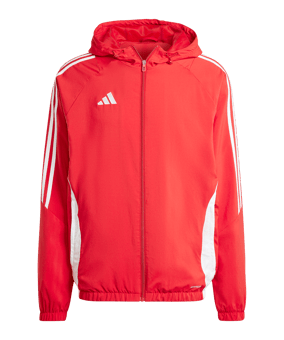 adidas Tiro 24 Windbreaker Rot Weiss - rot