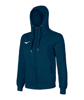 Mizuno Sweat FZ hoody blauw F14 - blauw