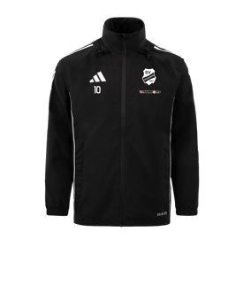 adidas Tiro 24 Regenjacke Schwarz Weiss