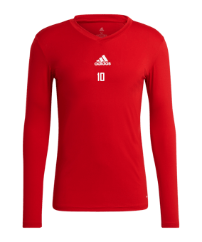 adidas Team Base Top langarm Rot