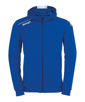 Kempa Player Kapuzenjacke Blau Weiss F04 - blau