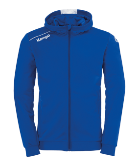 Kempa Player Kapuzenjacke Blau Weiss F04 - blau