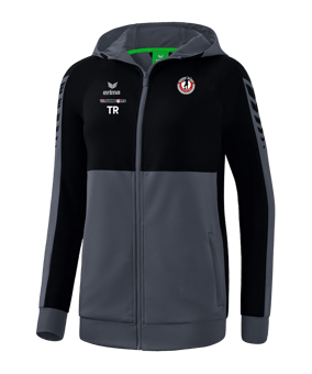 Erima Six Wings Kapuzenjacke Damen Grau