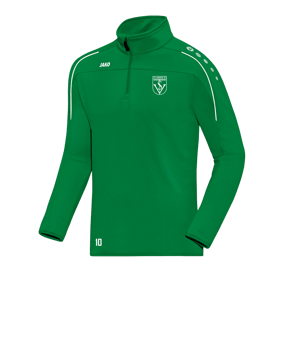JAKO Classico Ziptop Grün Weiss F06