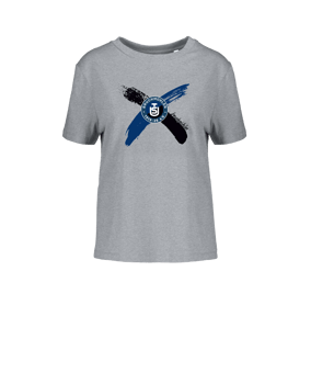 Merch Muser T-Shirt Women Heather Grey | #cross